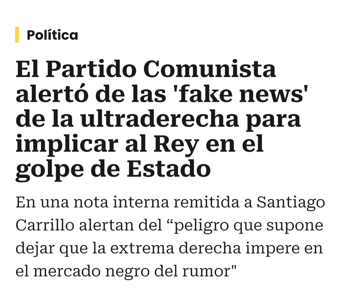 Esto es lamentable. El PCE el mayor garante de la Monarquía