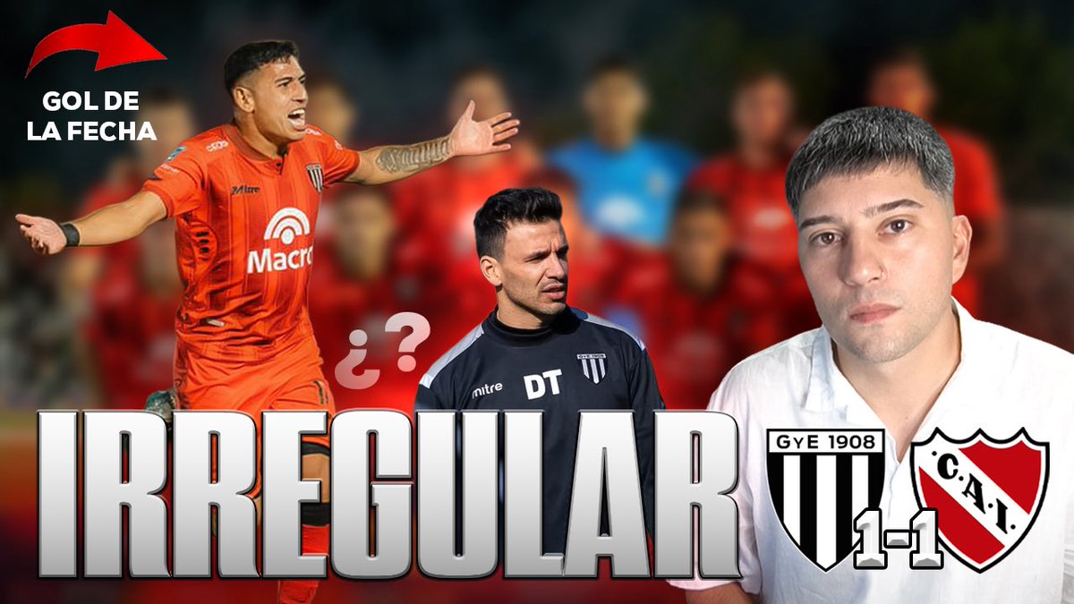 BROGGI NO CONVENCE y EL LOBO NO ARRANCA | SIN NUEVE y VULNERABLE | GIMNASIA MZA 1-1 ROJO | ANALISIS

youtu.be/1xHh3yJ-pbw

Suscribite 🔔 y dale MG 👍🏻

#futbolargentino #independiente #mendoza #gimnasiamza #ligaprofesional