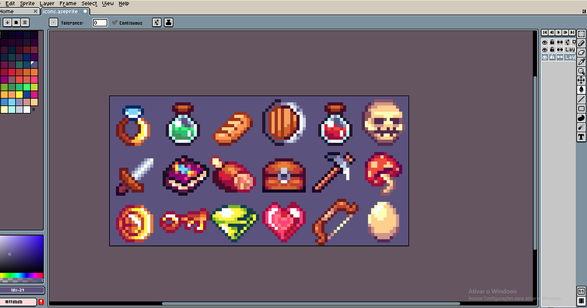 Guixel_'s tweet photo. 18 icons done so far! ⚔️🧪
Building a 16x16 Classic RPG Icons pack for indie games.
Free pack almost ready 👀Which items would you like to see next?
#pixelart #gamedev #indiedev #rpg #itchio #gameassets #pixelartist #indiegamedev https://t.co/ziu6CQLvfC