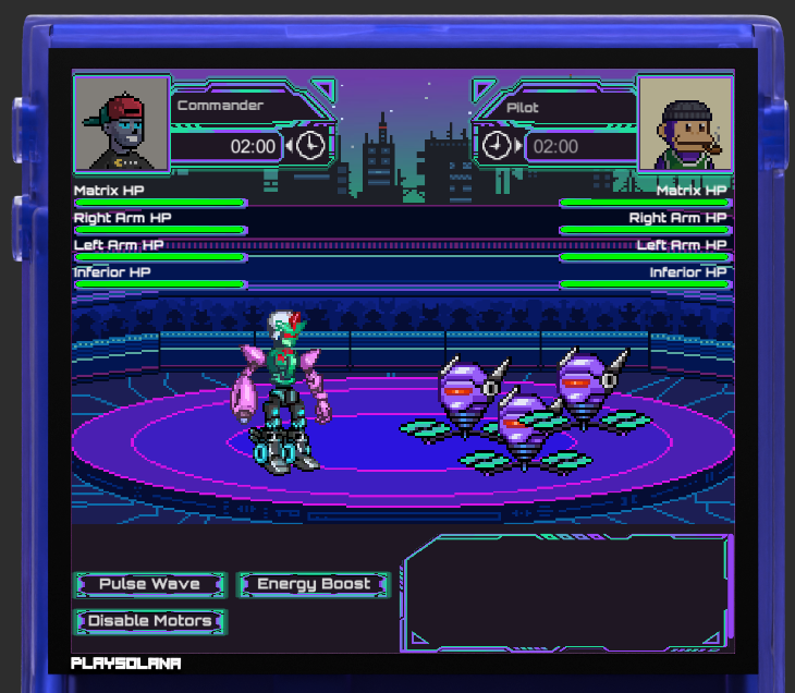 We prepared something new for the Matrix Hackathon by <a href="/playsolana/">Play Solana | PSG1</a> 

Now you can explore the Solana City with your own pilot! 

Go to the workshop, build your Mech and defeat NPCs and Drones around the town

Who's looking forward to test it? 

👉 Live now: Solmechs.com