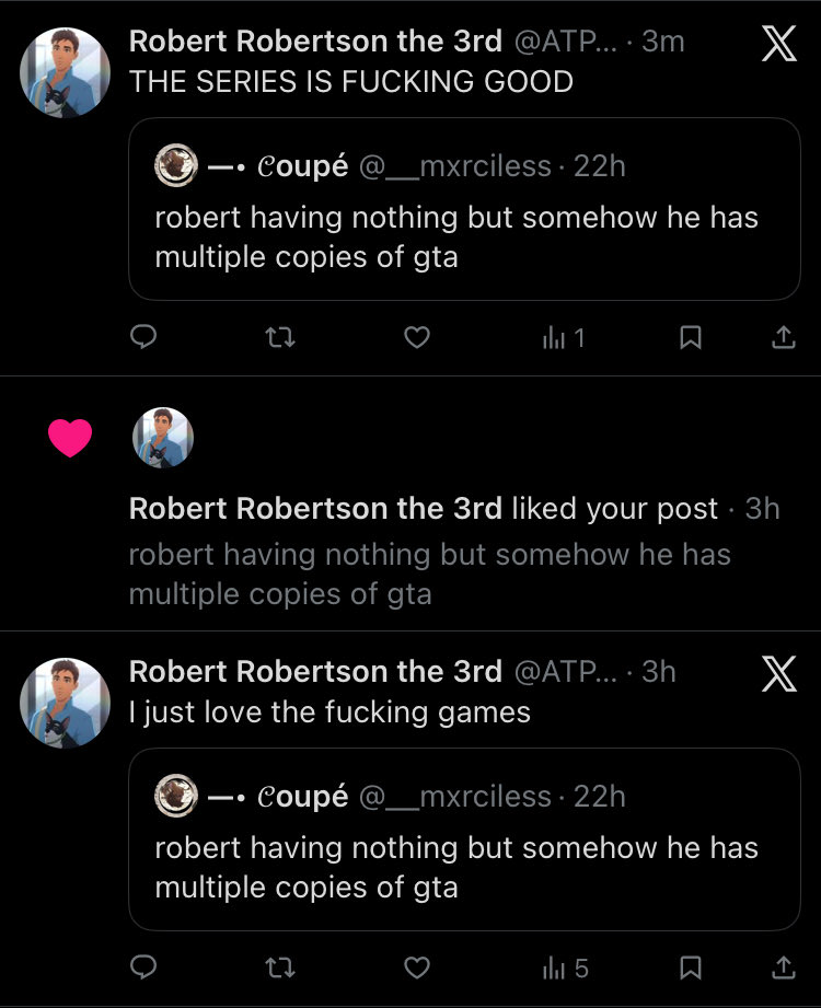 __mxrciless's tweet photo. heard you the first time , robert . https://t.co/cil8UN7vVR