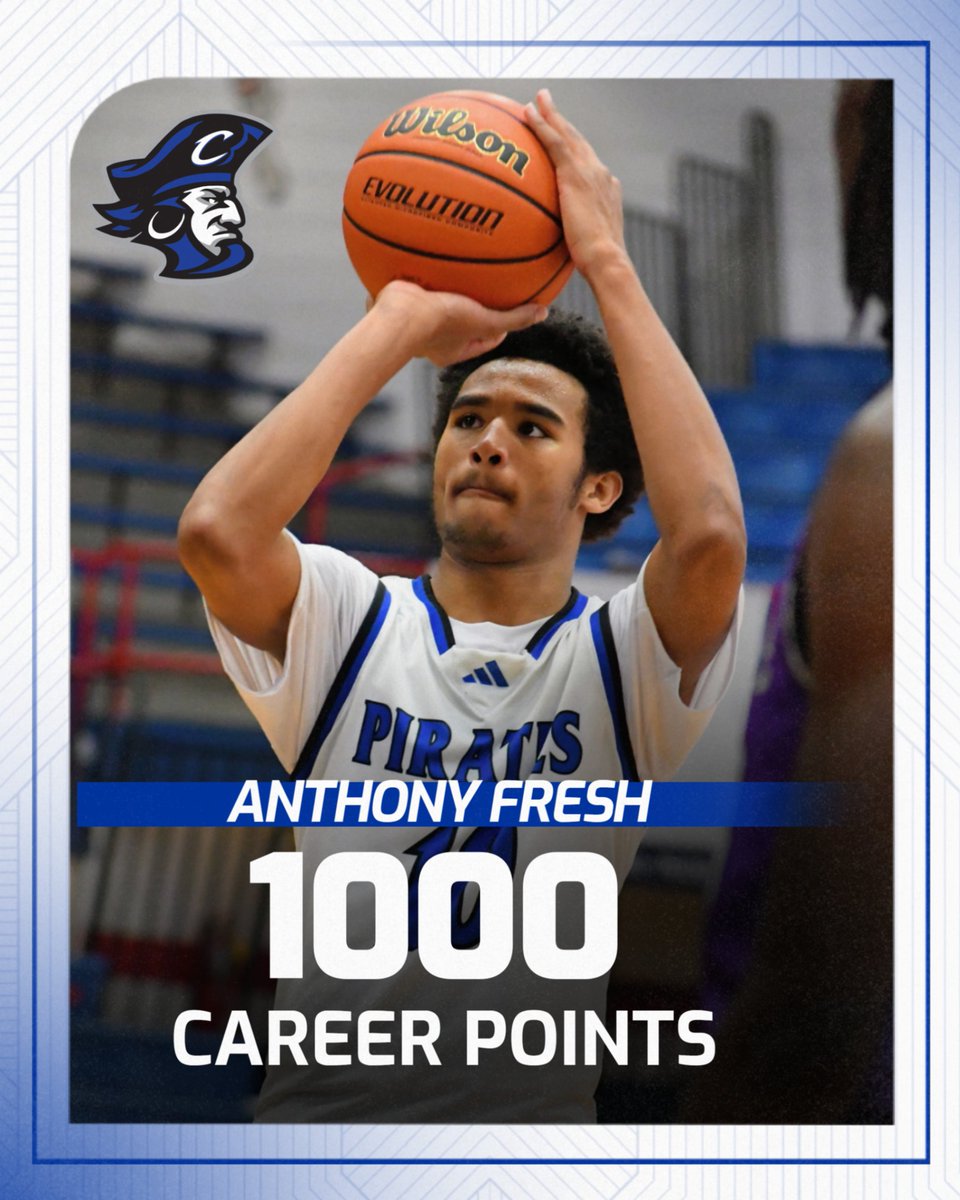 CharlestownBB's tweet photo. Anthony Fresh eclipsed the 1,000 Career Points mark during last night's game vs. Southwestern Hanover!  Congratulations Fresh! #GoPirates https://t.co/p8FStFHHr4
