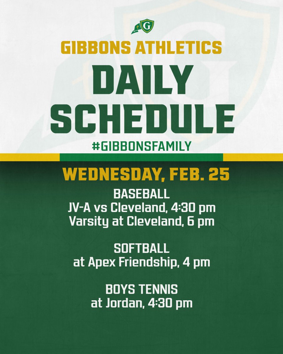 athleticscghsnc's tweet photo. SPRING SPORTS ARE BACK! Kicking off the new season in baseball, softball, and boys tennis

#GibbonsFamily https://t.co/QL296uD4dm