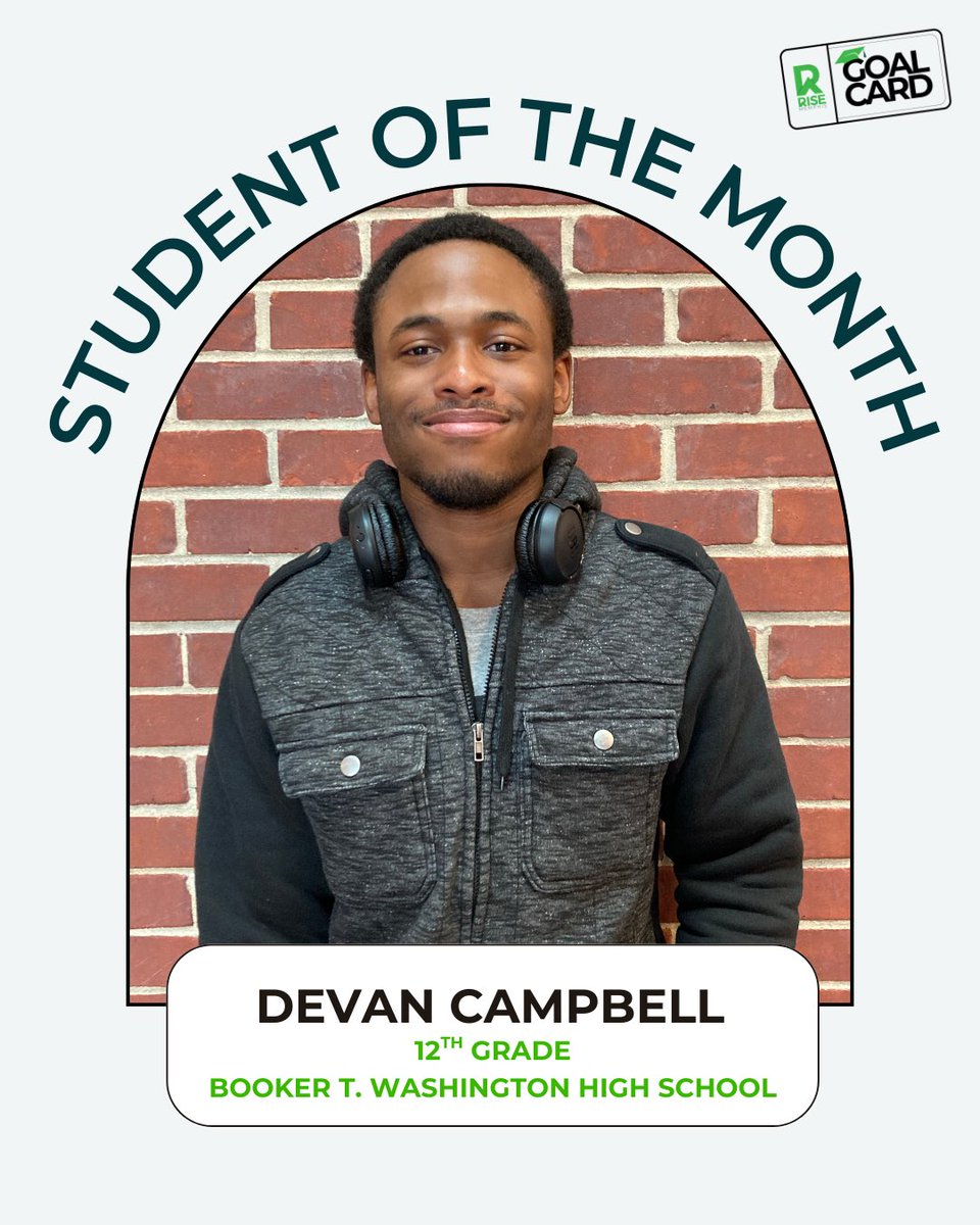 Congratulations to our February Student Goal Setters of the Month! 
🌟 Patrice Brown
🌟 William C. Williams
🌟Devan Campbell

Consider supporting our Goal Card program today by donating at risememphis.org/donate.
#RISEMemphis #TogetherWeRise#GoalCard #Youth#FinancialLiteracy