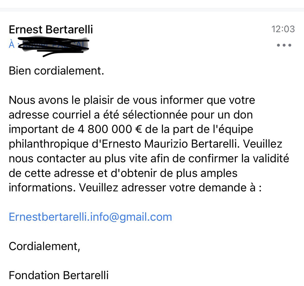 Les différentes séries de vol de données permettent de voir resurgir les vieilles arnaques. J’ai l’impression de revenir aux années 2000 et aux mails des princes nigérians