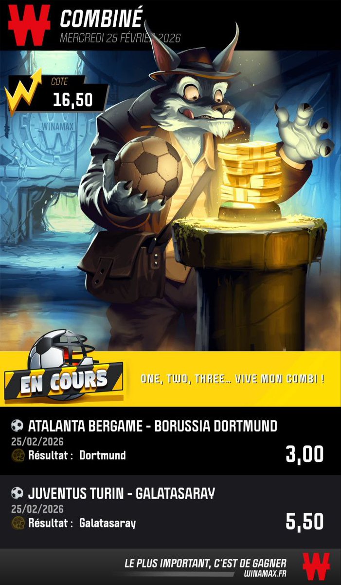 Allgoatt's tweet photo. 💻 Nos Prédictions #IA de L'Algoat  #ChampionsLeague #LDC2026

🍀 Safe : 1.64 / 💥Fun : 16.50

#TeamParieur on Vous Offre 20€ si le Fun Passe !! 

🎁 Pour Participer : 
Like ♥️
Rt ♻️
Rejoins notre Canal en Bio 🔐 #Winamax https://t.co/AtDudn9SNN