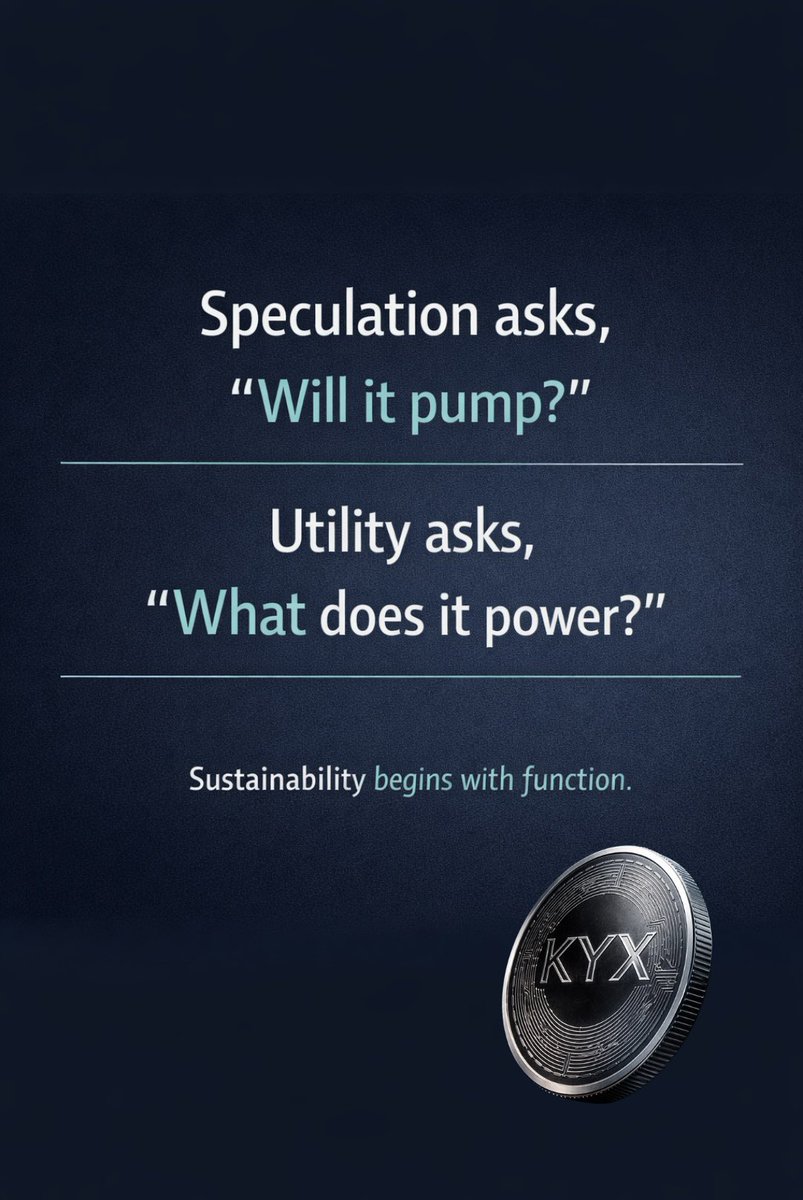 kyxfinancial's tweet photo. The market is full of tokens.

Very few are systems.

If it doesn’t connect users, merchants, or infrastructure, it’s just liquidity waiting for rotation. https://t.co/fq9ErfQGhm