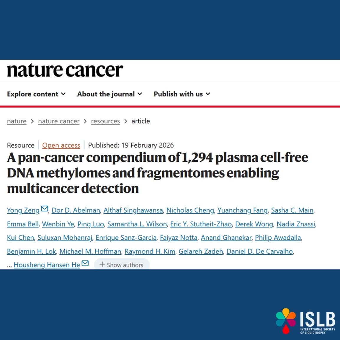 International Society of Liquid Biopsy tweet media