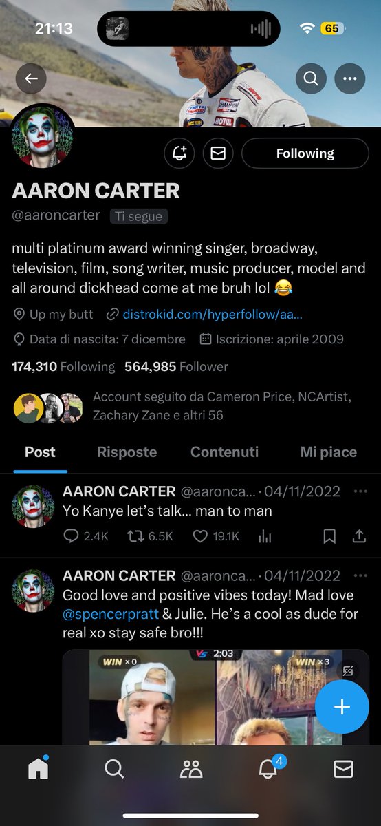 The 𝕏 ( Twitter ) account of Aaron Carter was removed from 𝕏 and now somebody else took his username: <a href="/aaroncarter/">Aaron Carter</a> &amp; this is not ok for his fans. #AaronCarter