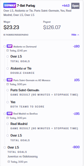 ROZgolfer23's tweet image. UCL PLAY OF THE DAY! ⚽️Golf &amp;gt;up next. 

Running today's bets back from yesterday's mega so that I can watch all of them hit and add Inter to the #BANNED list

Tail 🔗👇