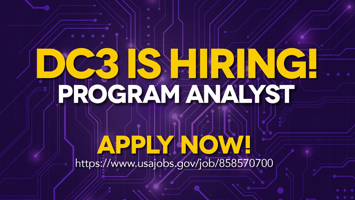 DoD Cyber Crime Center (DC3) tweet media