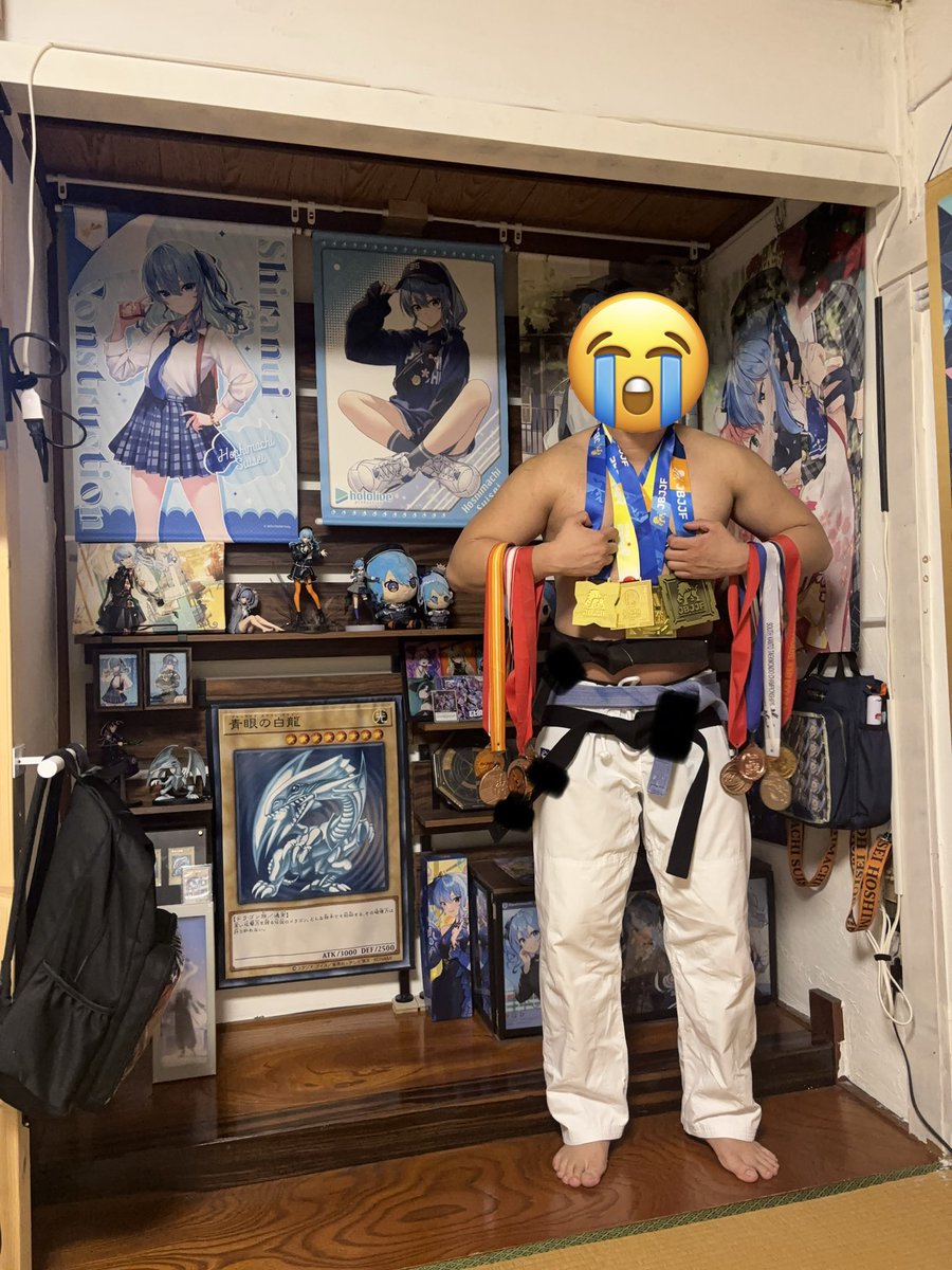 ええ！？
ホロのグッズ持ってると襲われちゃうんですか！？
てけちゃん怖いよ〜😭秋葉原歩けにゃい😭
柔道参段、合気道弐段、テコンドー初段、柔術青帯、キック10年
テコンドー軽重量級全日本ベスト8
柔術ヘビー級全日本3位
今は総合格闘技と柔術やってるてけてけさんも襲われちゃうかな？
助ゅけて😭