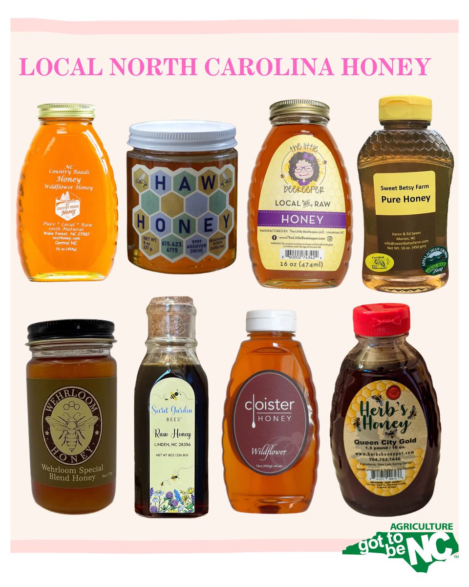 NCAgriculture's tweet image. If ham is on your menu this Easter, try glazing it with North Carolina honey!

Using local honey supports producers across our state and adds a sweet finish to an Easter staple! #GottoBeNC #NCHoney #BuyLocal #NCAgriculture