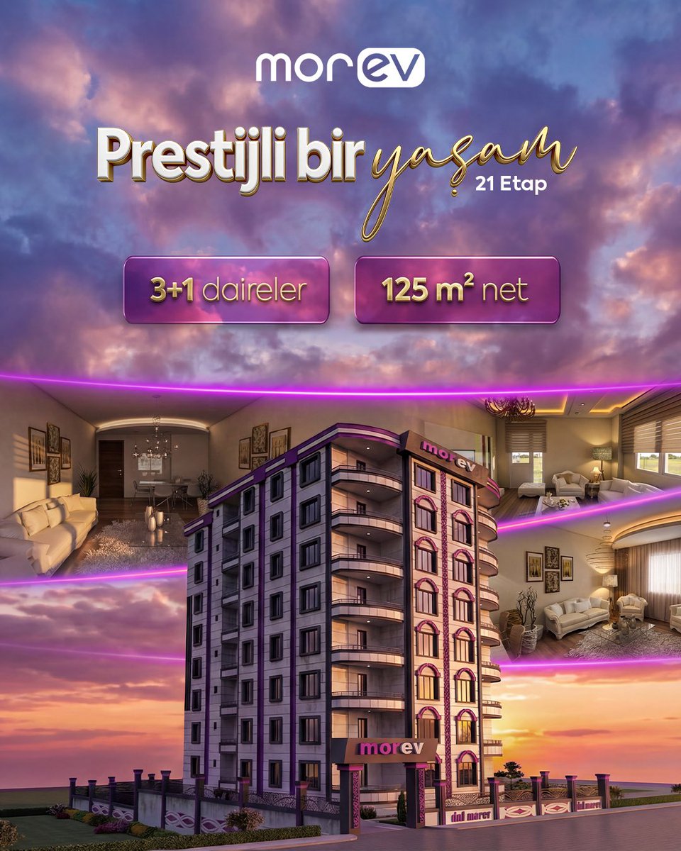 morevyapi's tweet photo. Prestijli bir yaşam hayal değil… 💫

Morev 21. Etap ile modern mimari, konfor ve şıklık bir arada.
Geniş iç hacmi ve fonksiyonel tasarımıyla öne çıkan 3+1 daireler,
125 m² net kullanım alanıyla ailenize ferah bir yaşam sunuyor.

#Morev
#Morev21Etap
#Şanlıurfa https://t.co/6Q5kYs4qTm