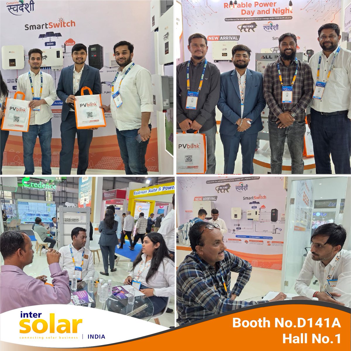 PVblinkInverter's tweet image. 🔥 #Day1 = Huge Success!

What an amazing start at #InterSolarIndia2026!
The response to #PVblink’s #inverter solutions has been overwhelming.

Missed us today?
You still have 2 more days!

📍 Hall 1 | Booth D141A
📅 25–27 Feb 2026
📌 #Gandhinagar

📞+91 8655921025