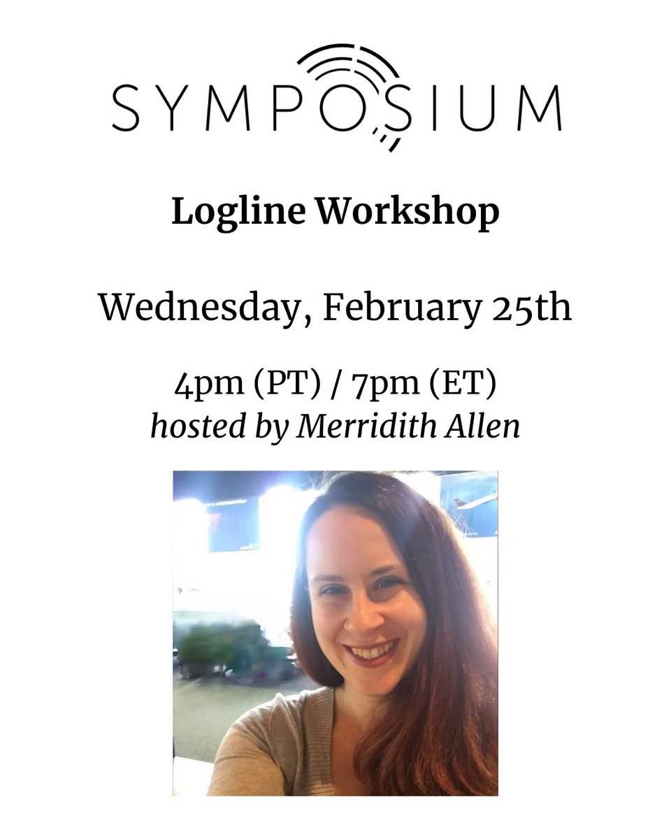 jeannevb's tweet image. It's baaaaack ... and it's TODAY! For both #screenwriters and #authors 

We only offer our Logline Workhop a couple of times a year. 

@MerridithAllen is INCREDIBLE!

Still time to sign up! symposium.pipelineartists.com/event/loglines… 

#scriptchat #screenwriting #WritingCommunity