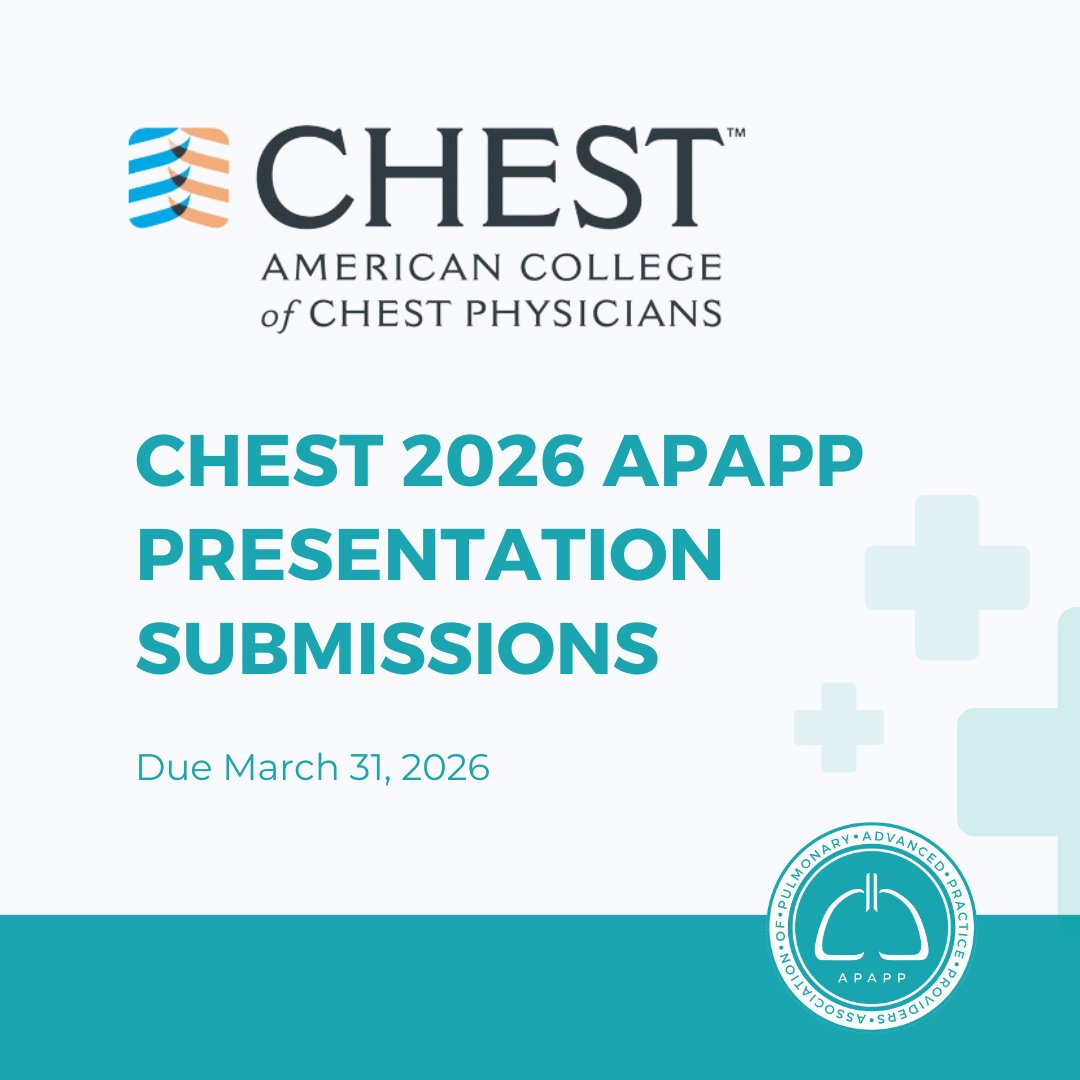 Assoc. of Pulmonary Advanced Practice Providers tweet media