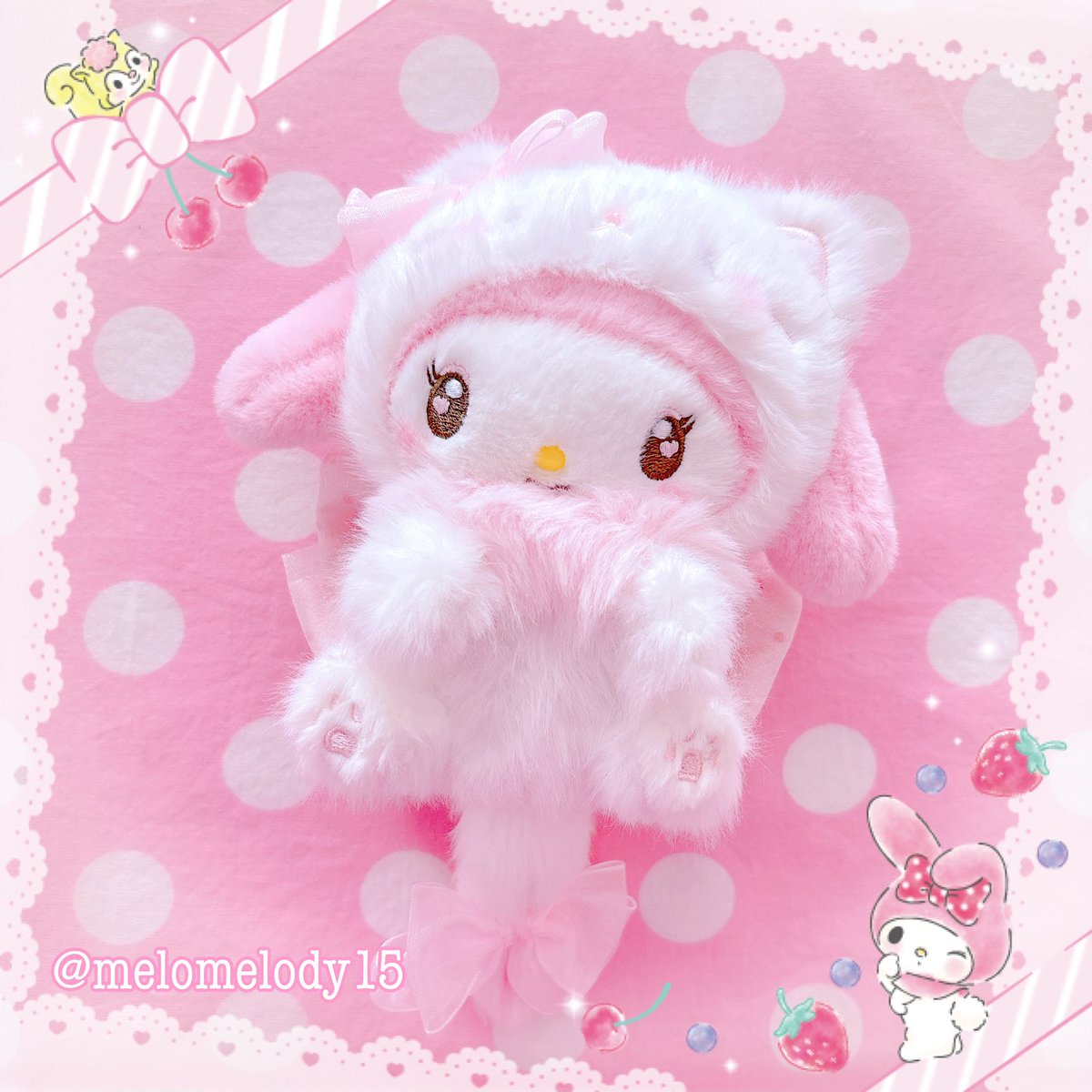 最近お迎えしたマイメロちゃん♡ フォレストレースデザイン、星屑