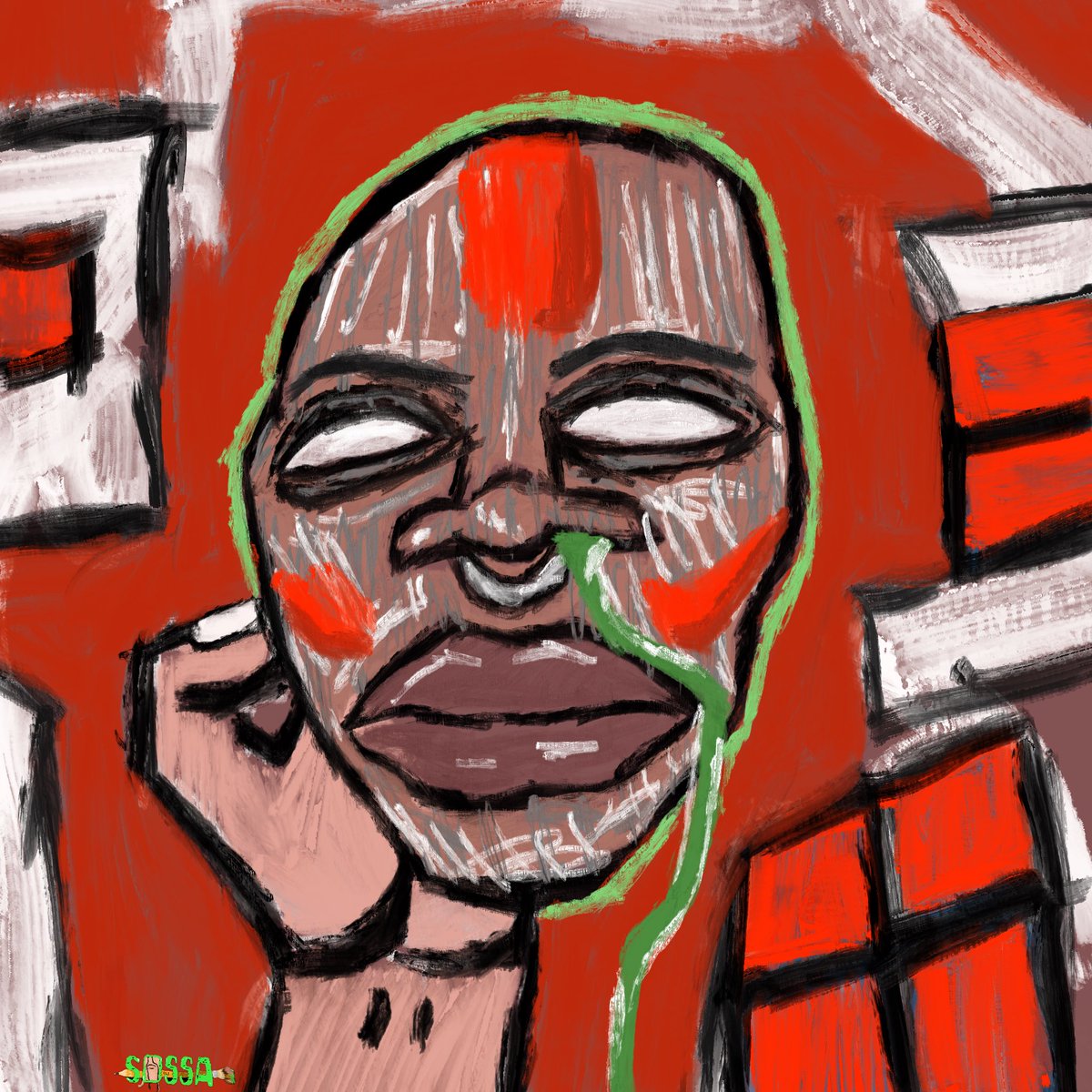 soartdept's tweet photo. Title: XHOSA//SOSSA
Medium: Mixed Media (Digital)
Size: 1080 x 1350 px
Artist: Sossa
#art #fyp #blackart #mixedmedia #sossa #digitalart #artcollector #visualpoetry https://t.co/s54kGUdzJo