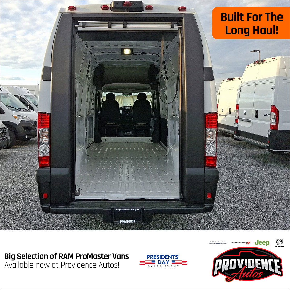 thebuckpa's tweet image. Your business needs the right van for the job. With a wide selection of RAM ProMaster vans ready to go, Providence Autos is your Commercial Van HQ!

Browse inventory: bit.ly/4tPt5jY

#RAMProMaster #CommercialVans #WorkReady #FleetVehicles #ProvidenceAutos