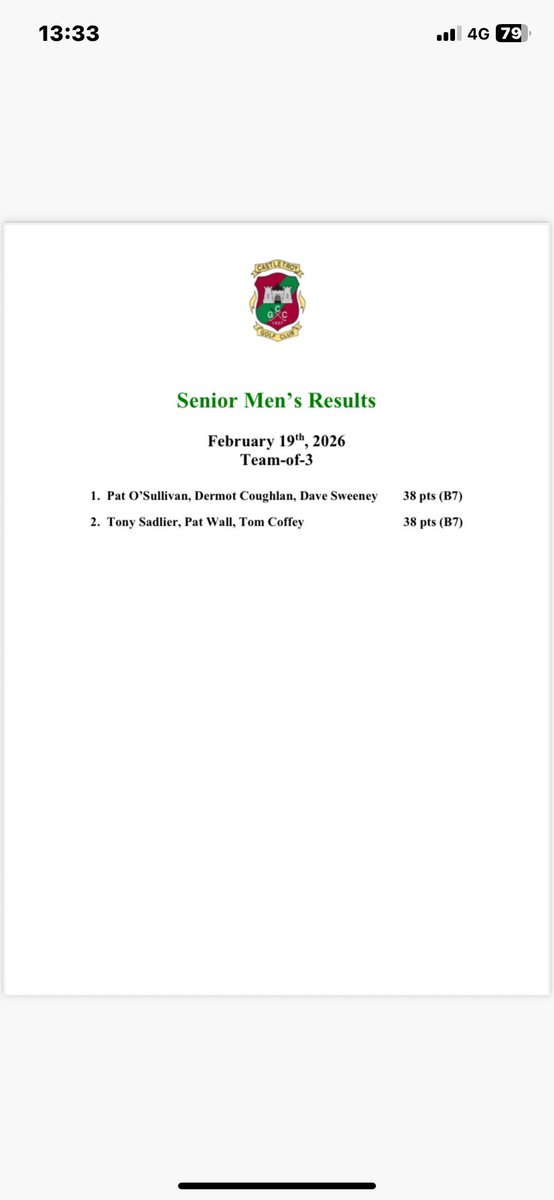 Castletroy Golf Club tweet media