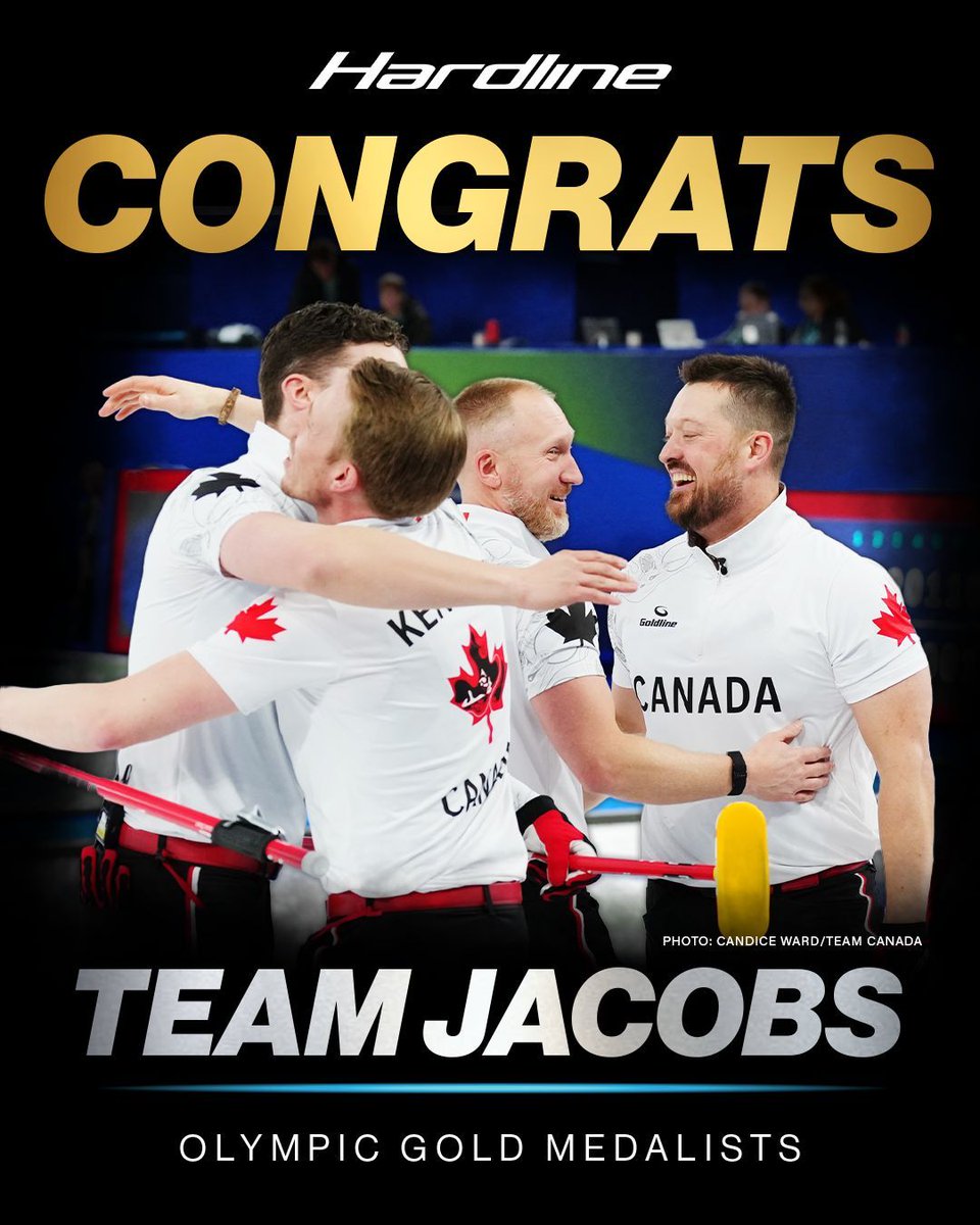 HardlineCurling's tweet image. At the top of the podium.

Congratulations to Team Jacobs on capturing gold. We are proud to stand behind this group and the work, discipline, and trust they showed throughout the event. 

#HardlineNation #JoinTheRevolution