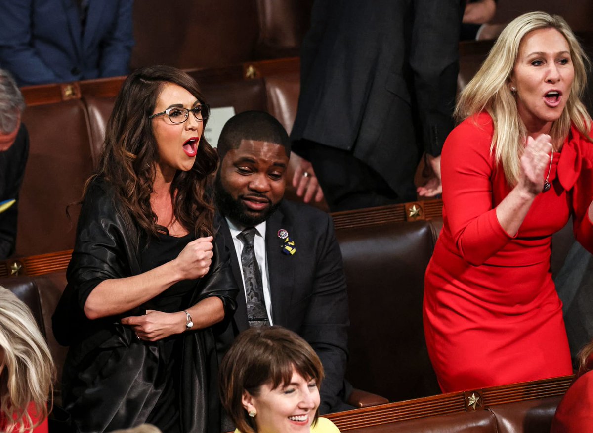 I stopped giving a shit about decorum at the State of the Union when Republicans didn't condemn this.