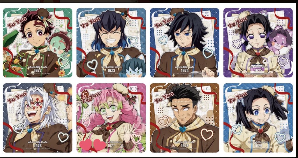 交換】鬼滅の刃 ufotable cafe VD WD 缶バッジ クッキーバッジ