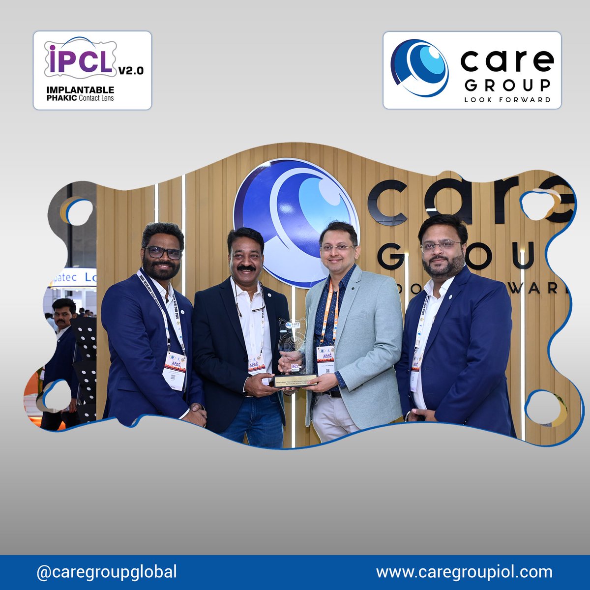 CareGroupGlobal's tweet photo. Presented to Dr Sourabh Patwardhan, in honour of unwavering commitment and excellence in advancing vision care through the use of IOLs technology https://t.co/uK90VdKjBp