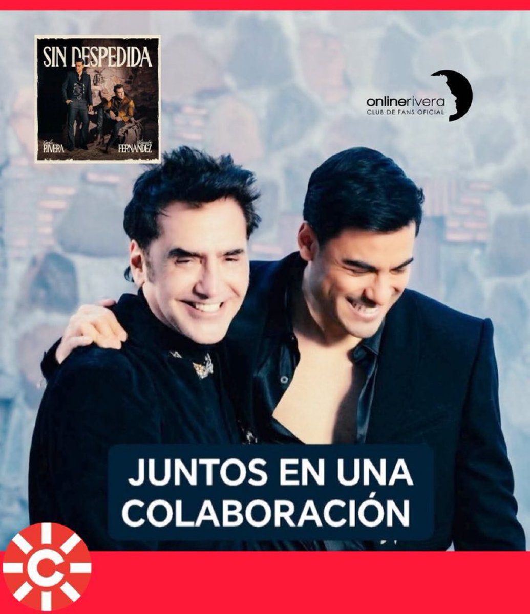 Feliz miércoles 
 <a href="/canalfiesta/">Canal Fiesta Radio</a> <a href="/dominguezja/">José A. Domínguez</a> 
Dejamos nuestro voto por la canción #SinDespedida ,  colaboración de <a href="/_CarlosRivera/">Carlos Rivera</a> y <a href="/alexoficial/">Alejandro Fernández</a>  

#N1CanalFiesta8 🤍