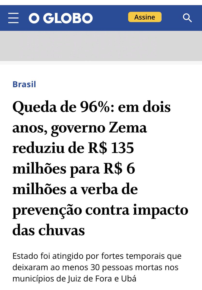 Sobre eleger um Governador que é NEGACIONISTA CLIMÁTICO