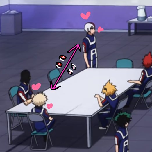 มองแบบไม่ใช้เลนส์สาววายเลยนะ พิรุธมันออกตั้งแต่ตรงนี้แล้วว่าโทโดบาคุแบบชอบกัน คนนึงนั่งมุมที่สามารถมองเห็นอีกคนได้ง่ายๆอย่างแนบเนียน ส่วนอีกคนคือคอยเดินมาให้เห็นให้อยู่ใจสายตา ท้าดาาา แปลกไหม ห้องตั้งใหญ่แต่เลือกไปอยู่อะไรตรงนั้น ในโต๊ะนั้นสนิทกับใคร พูดค่ะ