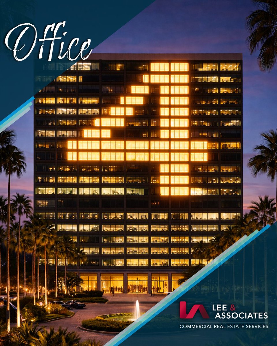 Office is evolving and so is how it’s leased, managed and optimized. We help owners and tenants navigate what’s next.

Something new is coming.

#CommercialRealEstate #CRE #Office #LeeAssociates