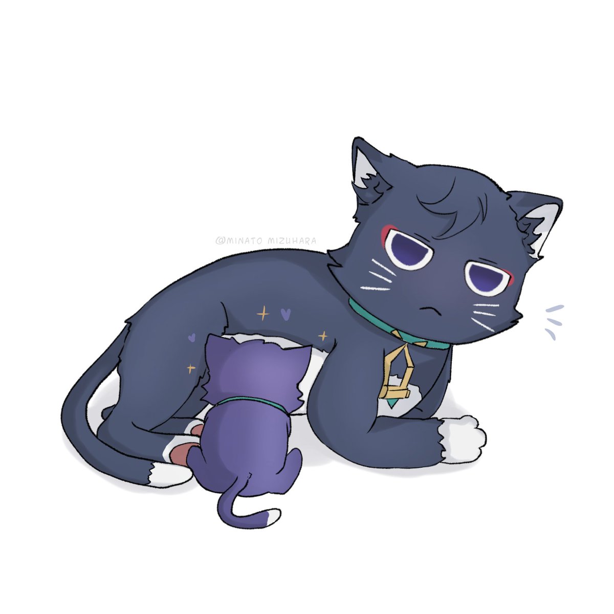 fengyingze321's tweet photo. #wanderer #scaramouche #Genshinlmpact #原神 #scarameow #wandercat #cat #fanart #流浪者 https://t.co/hiQY585trC