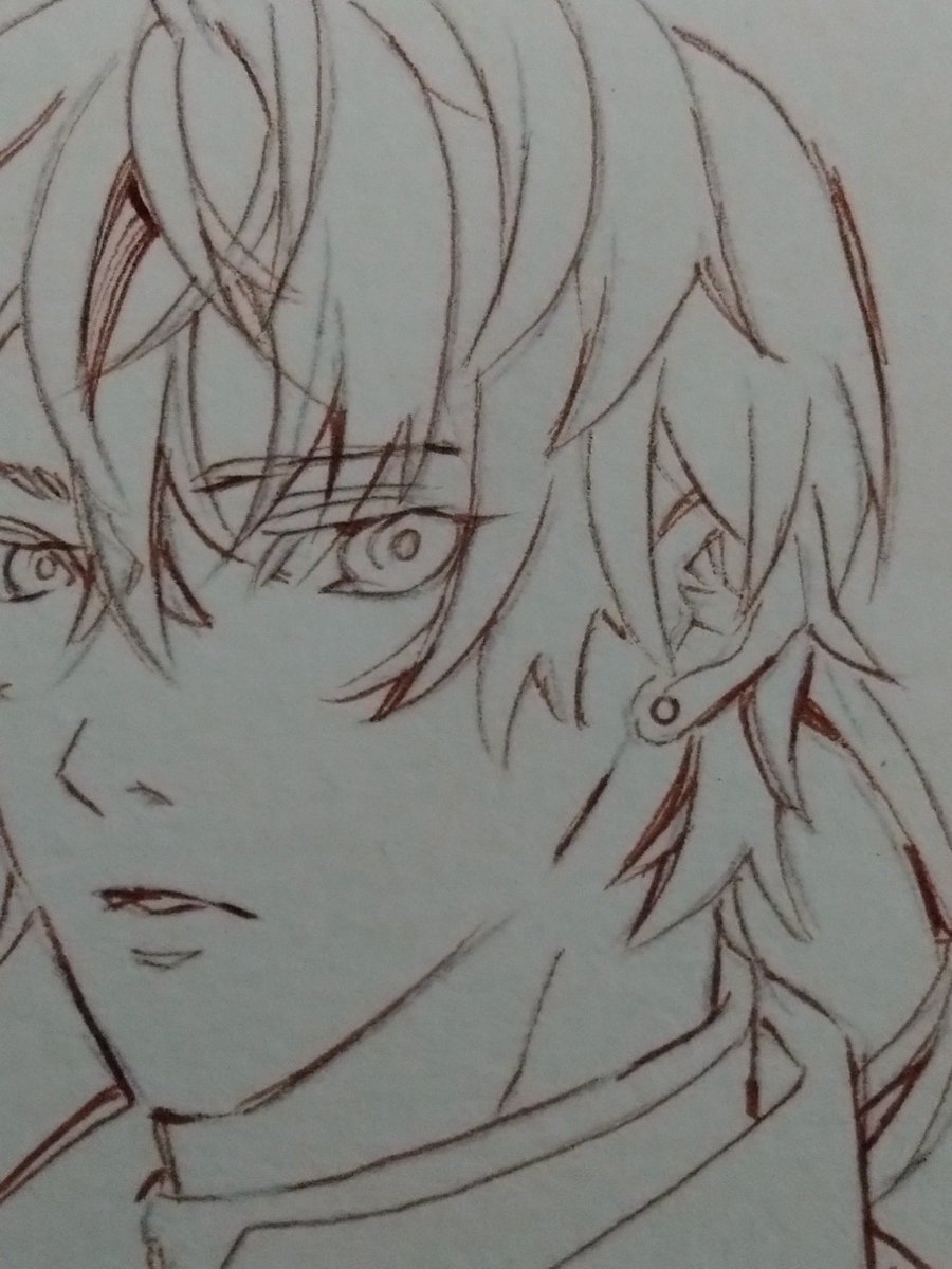 こないだラフをアップした滝沢直人が仕上がったので次のフォロワーさんの推しさんを描き始めました🖊️清書完了です!