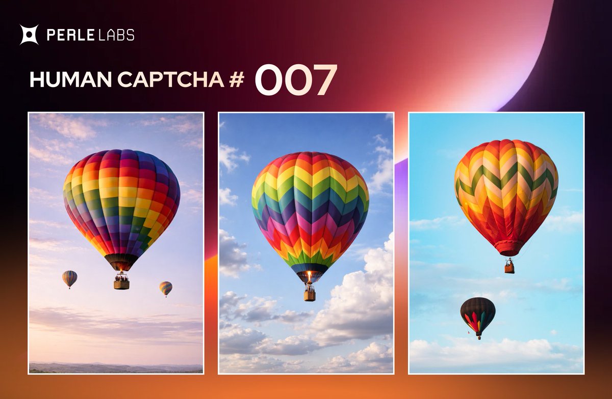 Left. 

The scene shows natural atmospheric depth, realistic lighting variation, and multiple balloons positioned organically, which is consistent with a real outdoor photograph. The others appear more stylized and uniform, typical of AI generated images.