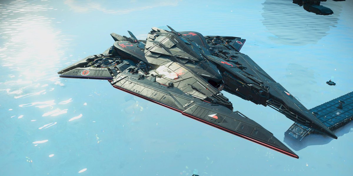 Cat1_JPN's tweet photo. ご入港ありがとうございます⚓️01
エーロン戦闘機！
ぬるっとした機体がとてもカッコいいです🫡
#NoMansSky #ノーマンズスカイ https://t.co/XpedFhVpBz