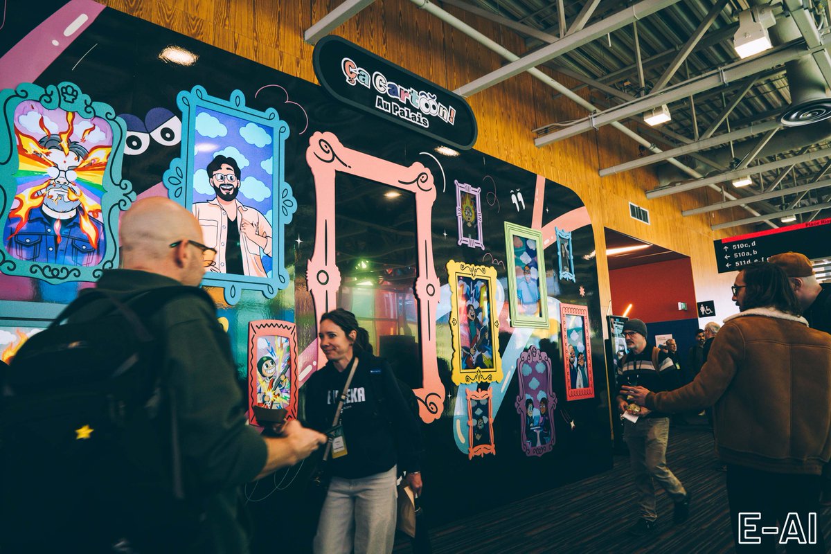 davidbennett_x's tweet photo. Back from Montréal &amp; @entertain_ai  with @mimicproduction . 🇨🇦

Shared how we’re bridging my two favorite worlds: digital characters &amp; embodied intelligence. With @mimic_minds, we aren’t just making avatars-we’re building interactive identity and real presence. ✨ 
#AI #EAI2026 https://t.co/24giBX8NEk