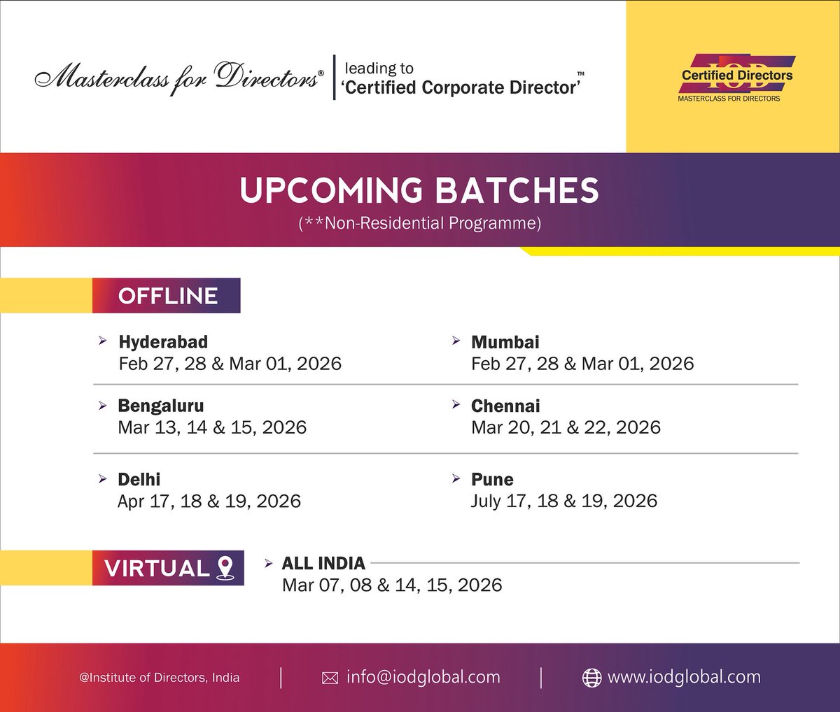 Institute Of Directors (IOD), India tweet media