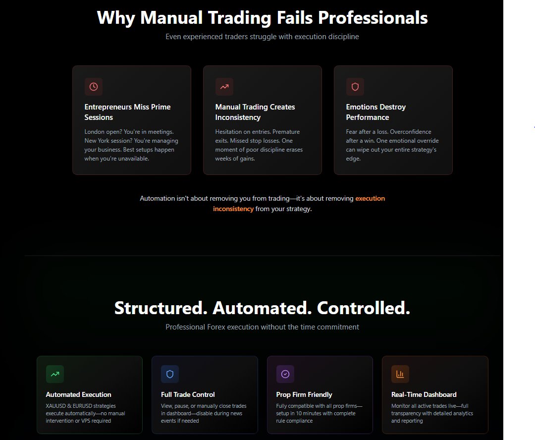 Trader_Joris's tweet photo. The website has been updated and looking clean ! #automatedtrading has never been so easy in my opinion!

2 available strategies!
#XAUUSD &amp; #EURUSD 

https://t.co/meYAjyRaII https://t.co/NJ205VYfAU