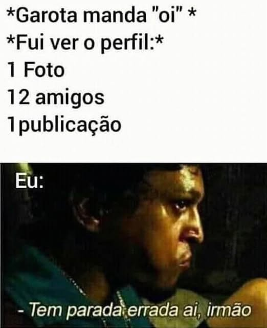 Tem parada errada aí