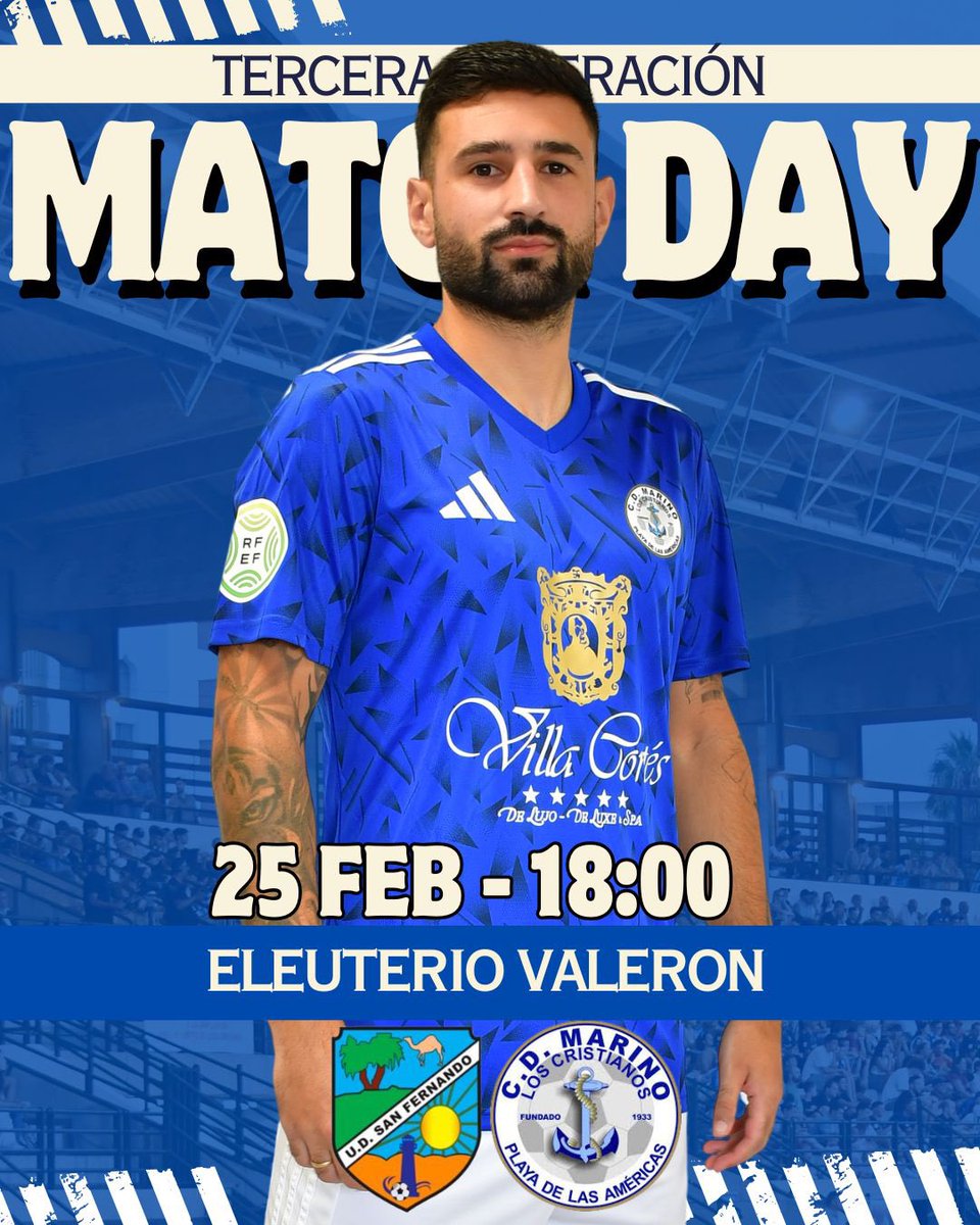 CDMarinoOficial's tweet photo. MATCH DAY 🤩💙

🆚 @udsanfer https://t.co/ibv5QNYQ1U