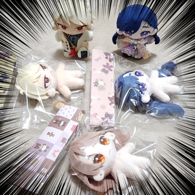 ちぷ屋様(@mgmgchip)に大春&amp;かりんちゃんぬいを制作いただきました…!!初代大春も大事大事なのですが委員長のヘアアレンジしたい気持ちがつのって…せっかくなら…と色々考えたらこんな最高なことに…😭😂🙏🎊いつも大感謝です…🫶🫶🫶 