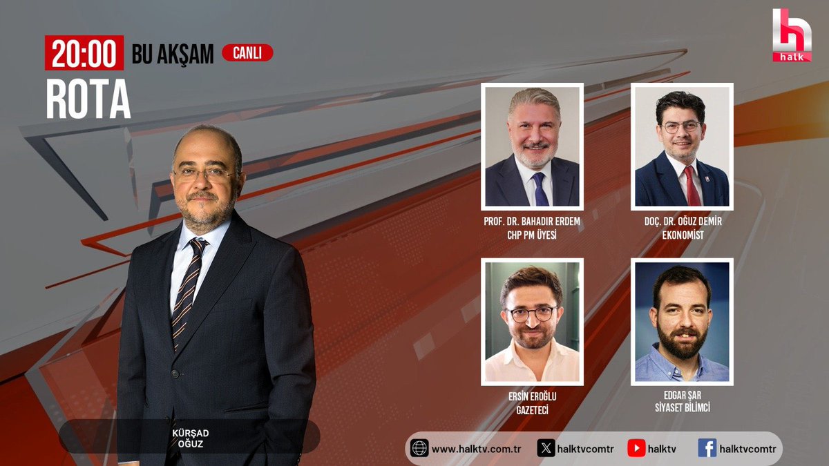 ersineroglu_'s tweet image. Bu akşam Halk TV’de #Rota