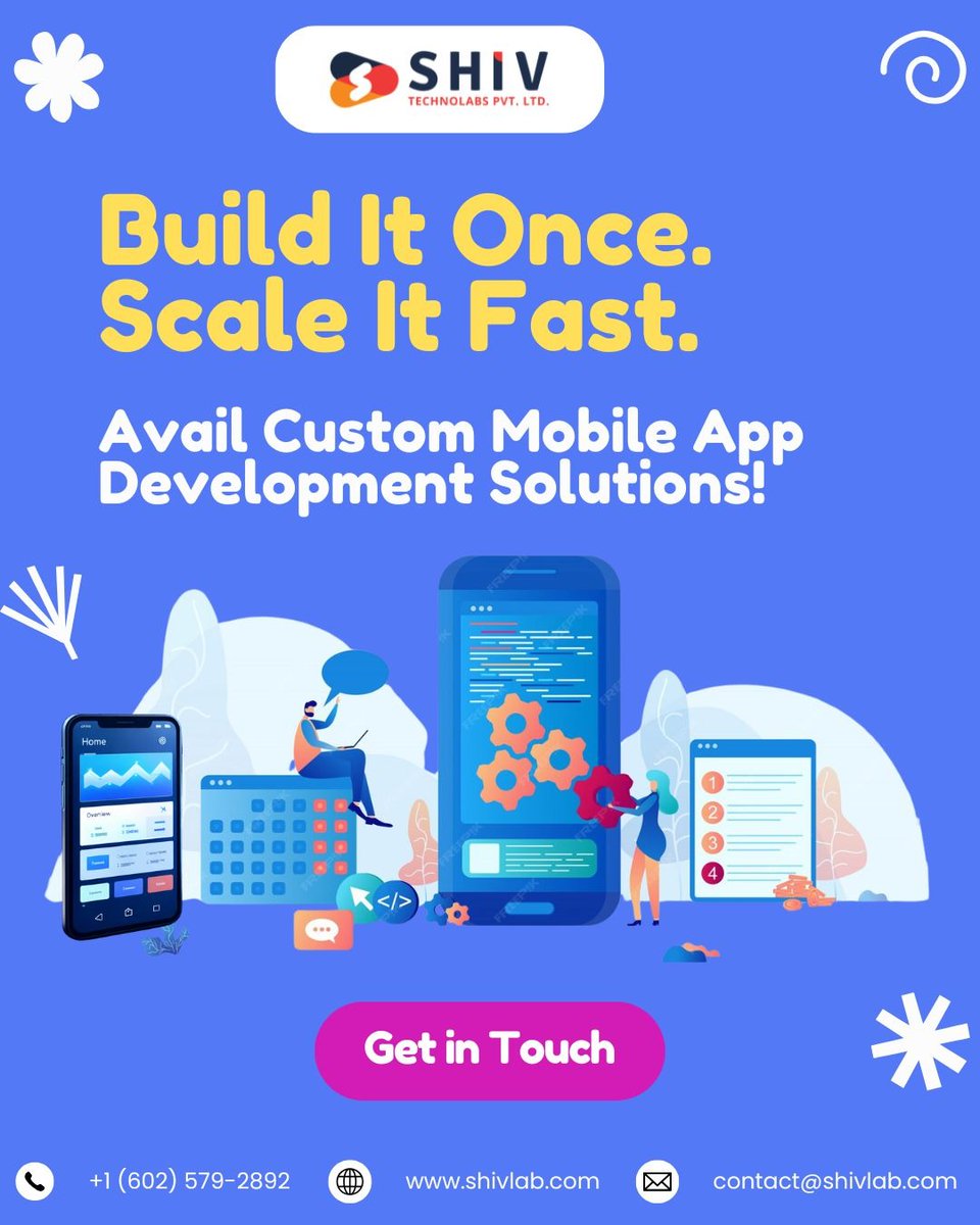 Shiv_Technolabs's tweet image. 𝐁𝐮𝐢𝐥𝐝 𝐢𝐭 𝐨𝐧𝐜𝐞. 𝐒𝐜𝐚𝐥𝐞 𝐢𝐭 𝐟𝐚𝐬𝐭. 🚀

Turn your idea into a powerful mobile app with custom development solutions from Shiv Technolabs. 📱

🌐 shivlab.com/mobile-applica…

 #shivtechnolabs #knightcoders