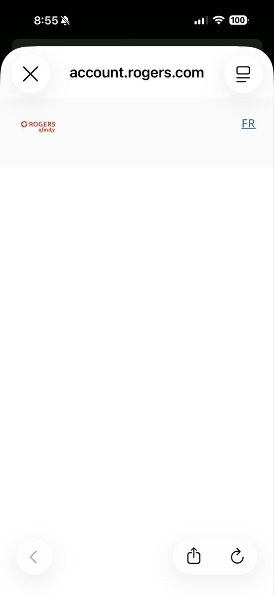 Lucys_ma_name's tweet photo. @RogersHelps not sure what happened but the xfinity streaming app signed me out of all my devices and now when I try to sign back in, the pop up page doesn’t have anywhere to sign in. I’ve deleted the app, restarted my devices and nothing. Here’s a screenshot of the sign in page https://t.co/1fo95GH0LF