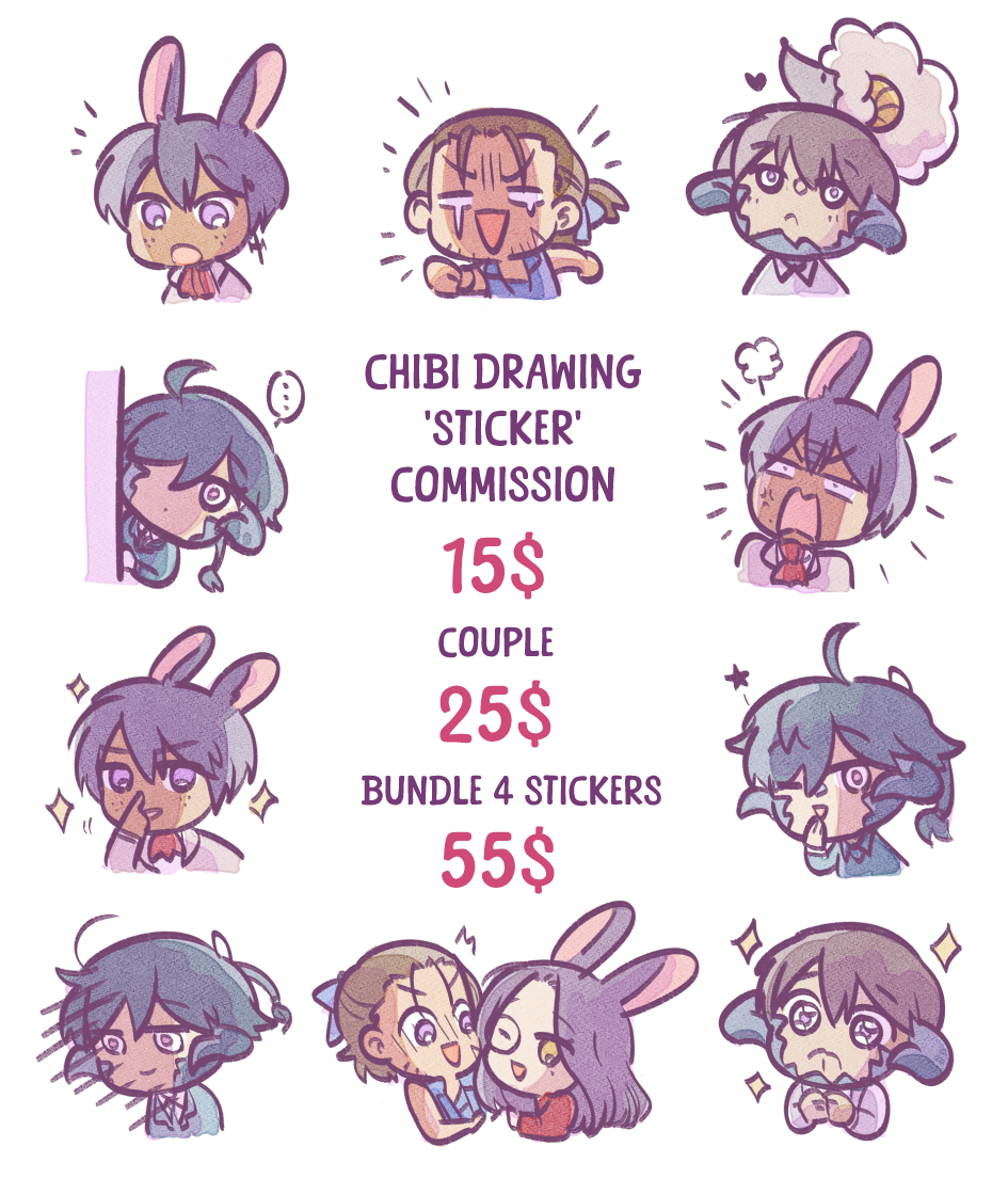 [💖Shares are appreciated]
Drawing comms March batch has opened!
I have : chibi, bw, colored, sketchpage and comic options
for IDR price, it'll be 1$ = 10.000 IDR 🙏

More details ⬇️
International : vgen.co/nindianda
Local 🇮🇩 : forms.gle/7rsihLdrACu6Nh…