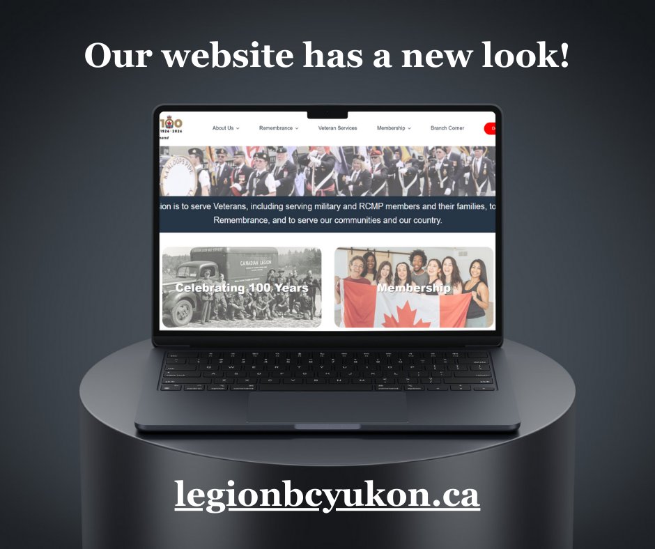 LegionBCYukon's tweet image. It’s here! We’ve redesigned our website for easier navigation and a fresh new look for our Centenary Year. Check it out! legionbcyukon.ca

#BCYukonCommand #NewWebsite #LegionCentenary #Legion #VeteranCommunity