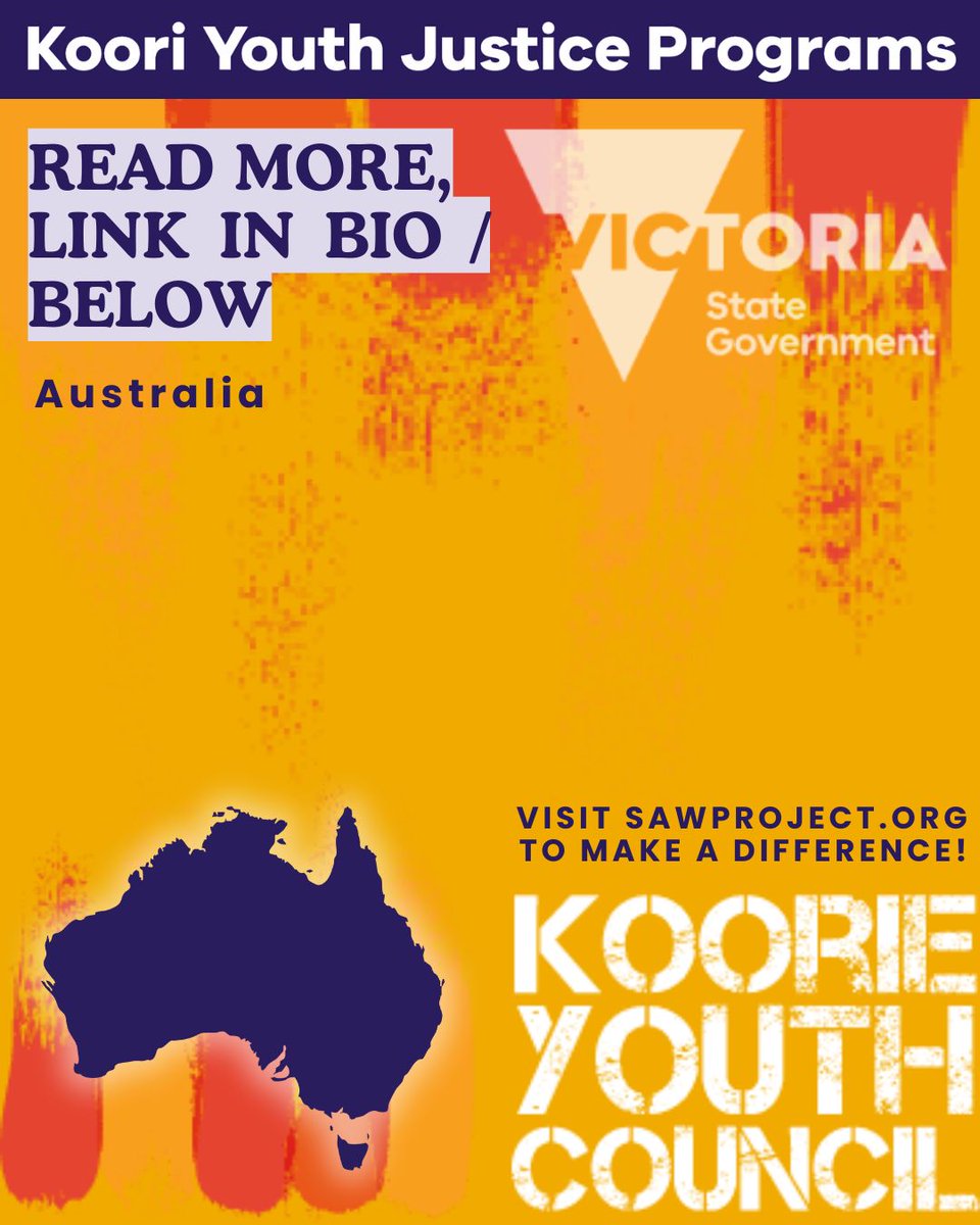 The Koori Youth Justice Programs offer a blueprint for compassionate, effective reform. 

Explore this model of community-controlled justice: buff.ly/uhlr7vI  

#CompassionateJustice #KooriYouth #YouthJustice #SAWProject #HumanRights #CommunityLed