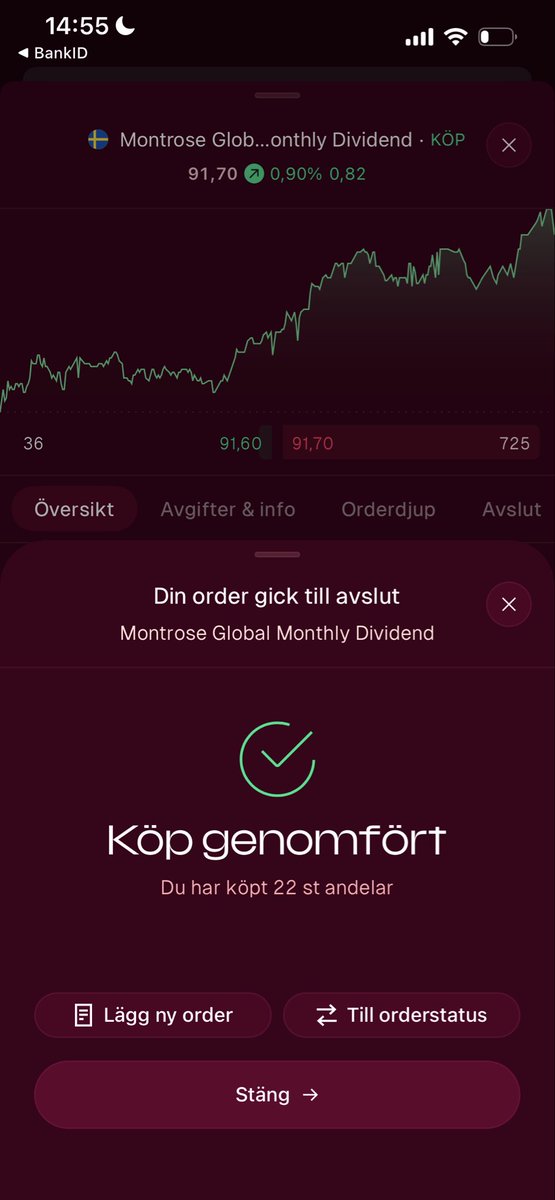 Charlie102010's tweet photo. 3.000 kr in direkt vid lön, Min portfölj är liten men den lever. Finns inget som utdelningsaktier/fonder 💚 💶 https://t.co/EWBPPRU89U
